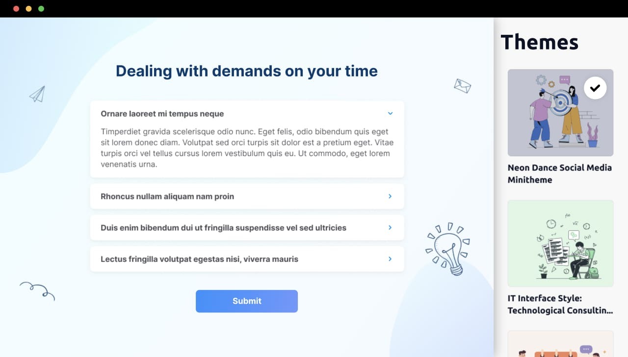 AT Apply themes